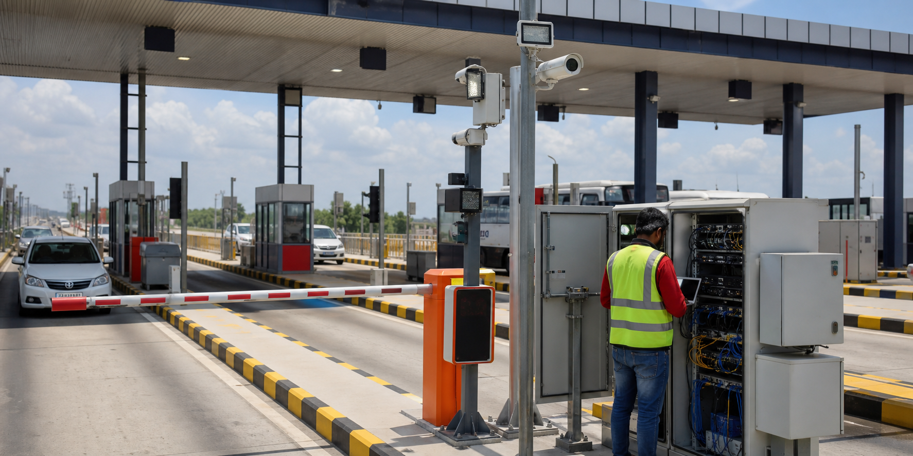 Toll plaza TMS installation by UMA Infra Solutions